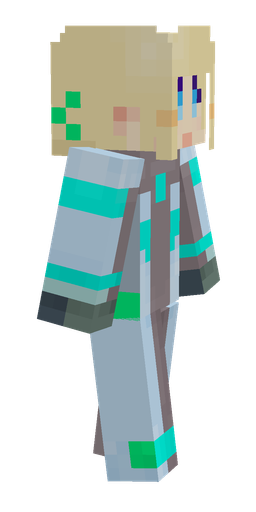 Blue skin: body, right side render