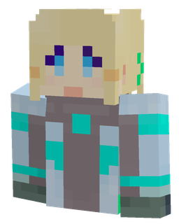 Blue skin: bust render