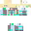 Blue skin: raw texture render