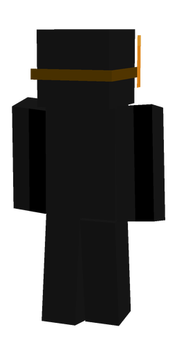 Black skin: body, back render