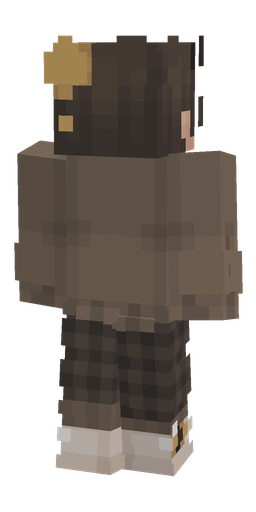 Black skin: body, back render