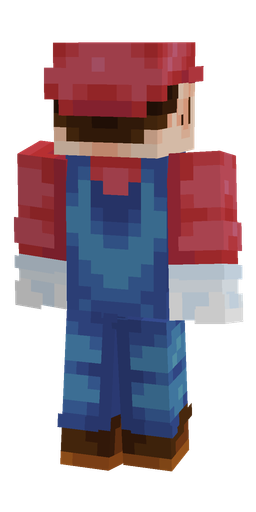 Blue skin: body, back render