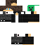 Black skin: raw texture render