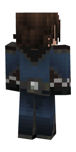 Black skin: body, back render