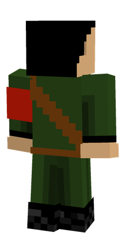 Black skin: body, back render