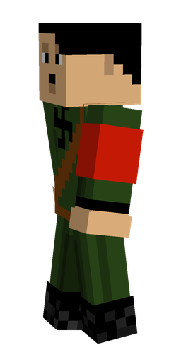 Black skin: body, left side render