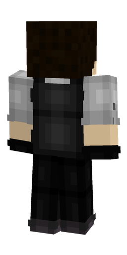 Black skin: body, back render
