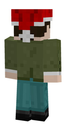 Black skin: body, back render