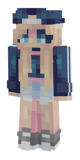 Blue skin: body, front render