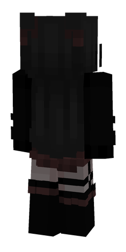 Black skin: body, back render