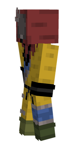 Black skin: body, left side render