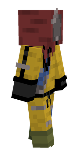 Black skin: body, right side render