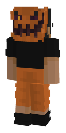 Black skin: body, back render