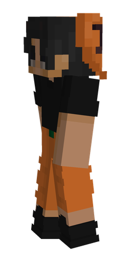 Black skin: body, left side render