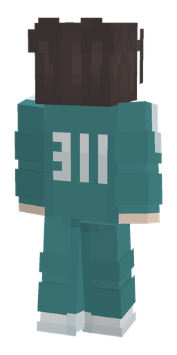 Black skin: body, back render