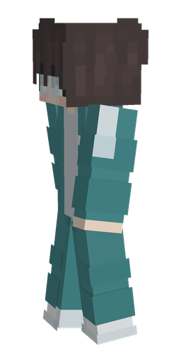 Black skin: body, left side render