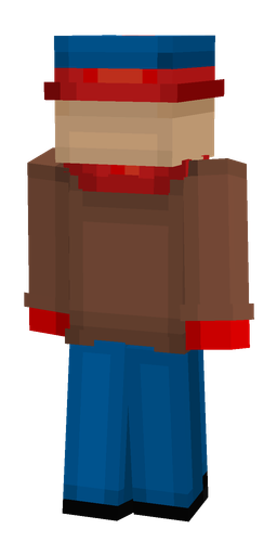 Blue skin: body, back render