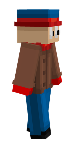 Blue skin: body, right side render