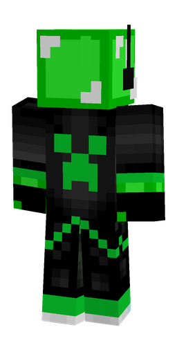 Black skin: body, back render