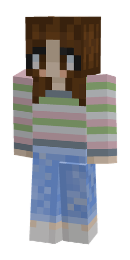 Blue skin: body, front render