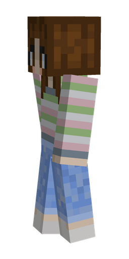 Blue skin: body, left side render