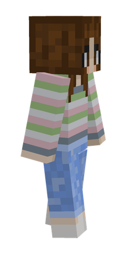 Blue skin: body, right side render