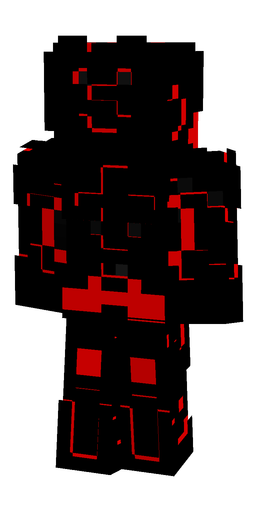 Black skin: body, back render
