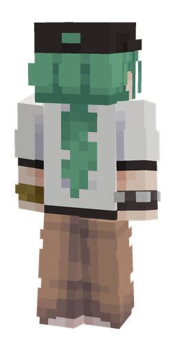 Green skin: body, back render