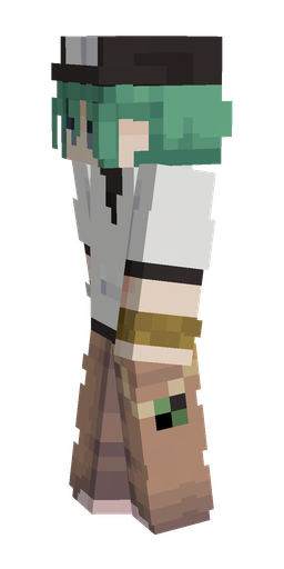 Green skin: body, left side render