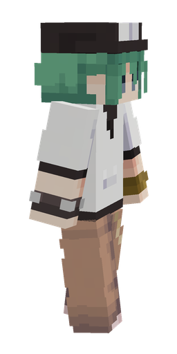 Green skin: body, right side render