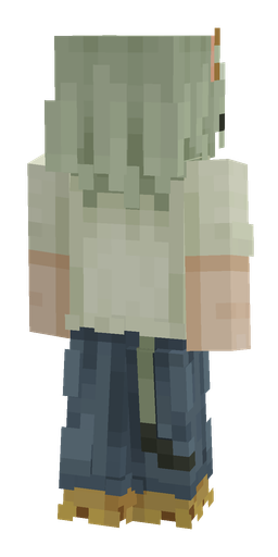 Blue skin: body, back render