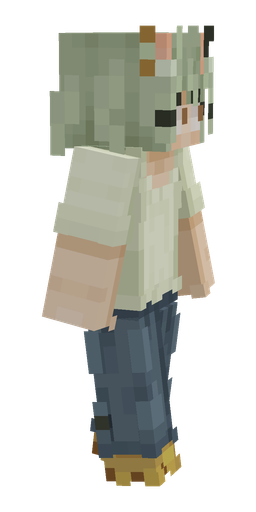 Blue skin: body, right side render