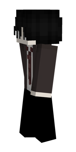 Black skin: body, left side render