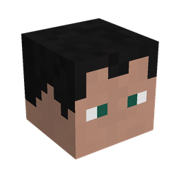 Black skin: head render