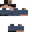 Black skin: raw texture render