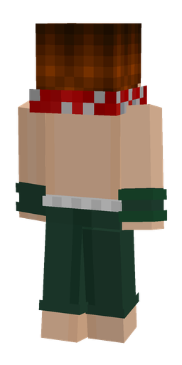 Brown skin: body, back render