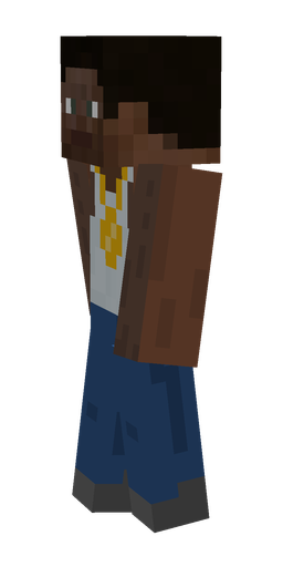 Black skin: body, left side render