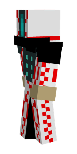 Blue skin: body, left side render