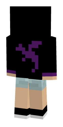 Black skin: body, back render