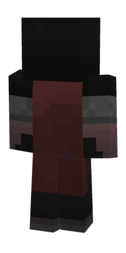 Black skin: body, back render