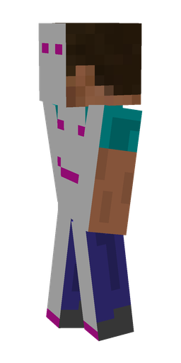 Blue skin: body, left side render