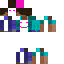 Blue skin: raw texture render