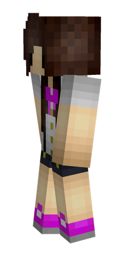 Brown skin: body, left side render
