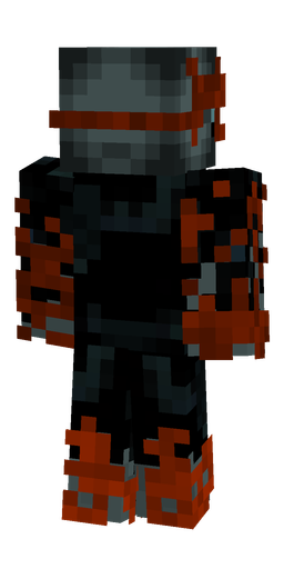 Black skin: body, back render