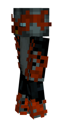 Black skin: body, left side render