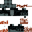 Black skin: raw texture render