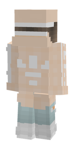 Blue skin: body, back render