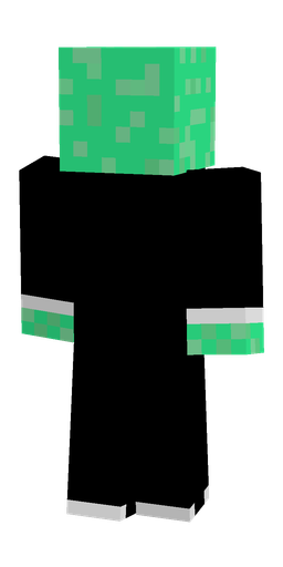 Black skin: body, back render