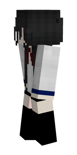 Black skin: body, left side render