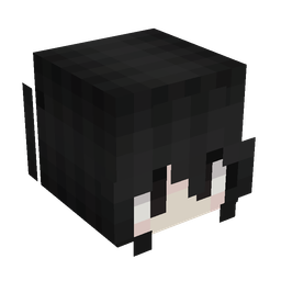 Black skin: head render